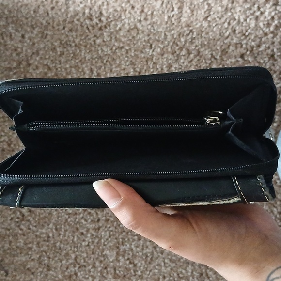 Montana west  black leather trifold wallet - Picture 11 of 16